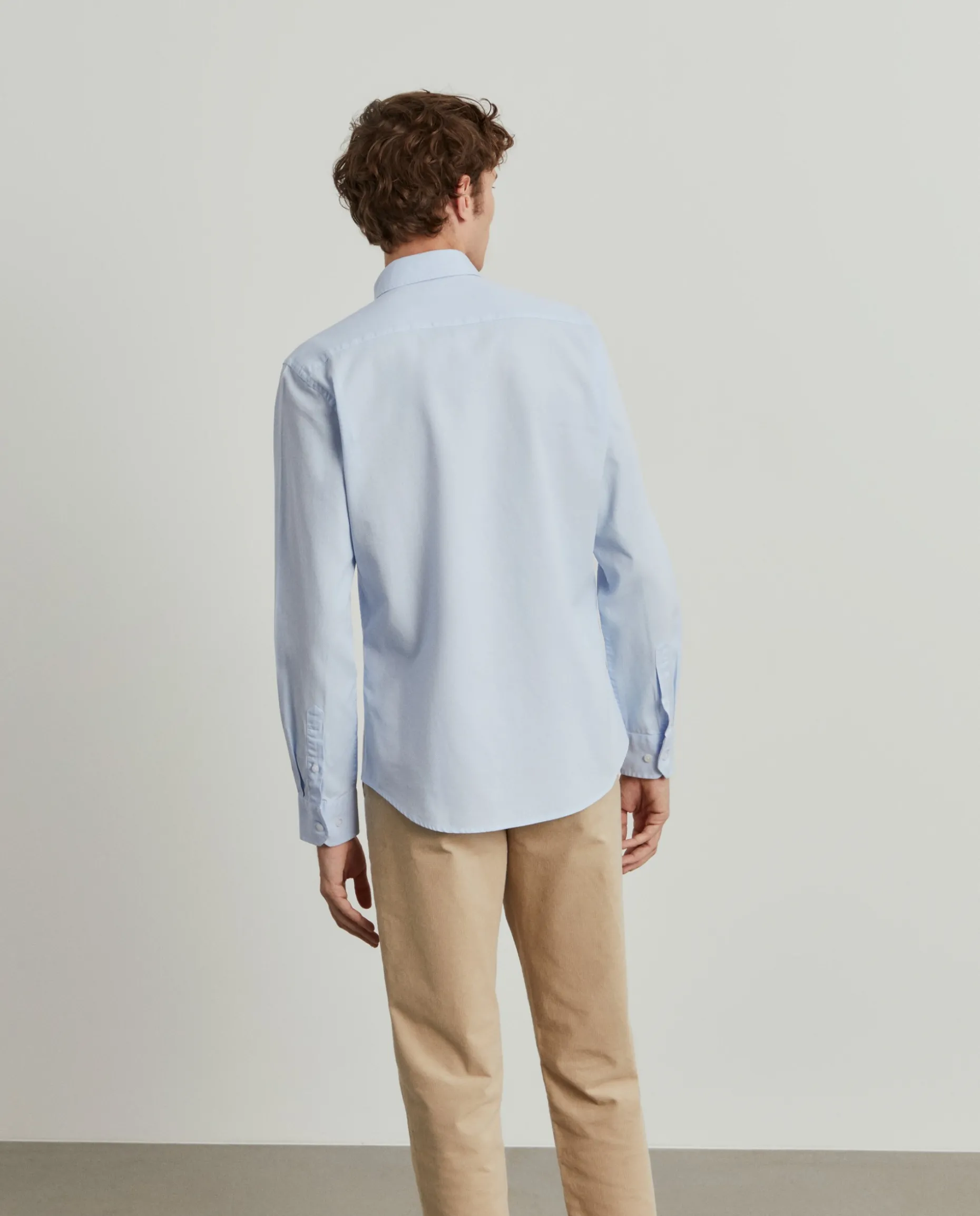 Camisa slim fit de algodão garment dye|LION OF PORCHES Cheap