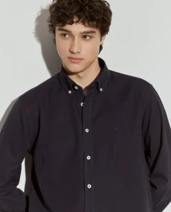Camisa slim fit de algodão garment dye|LION OF PORCHES Outlet
