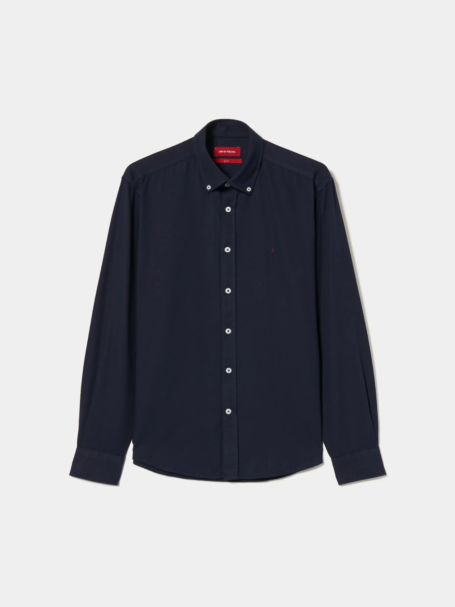 Camisa slim fit de algodão garment dye|LION OF PORCHES Outlet