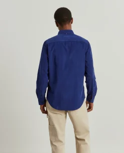 Camisa slim fit de bombazine em cor lisa|LION OF PORCHES Best