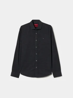 Camisa slim fit de bombazine|LION OF PORCHES Online