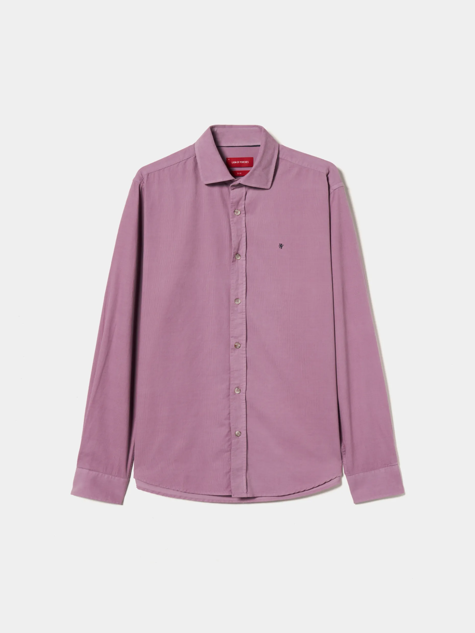 Camisa slim fit de bombazine|LION OF PORCHES Flash Sale