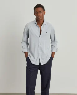 Camisa slim fit de bombazine|LION OF PORCHES Best