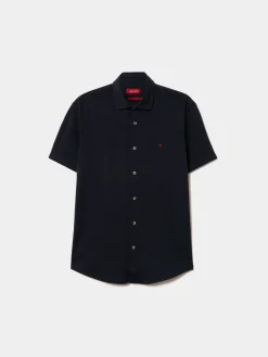 Camisa slim fit de manga curta|LION OF PORCHES Shop