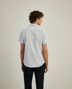 Camisa slim fit de manga curta|LION OF PORCHES Store