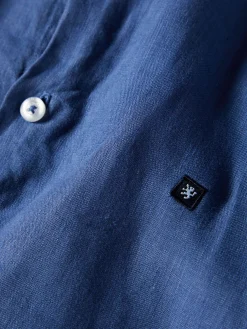 Camisa slim fit em linho garment dye|LION OF PORCHES Discount
