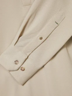Camisa slim fit em malha piqué com carcela de polo|LION OF PORCHES Online