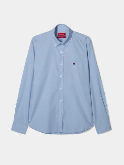 Camisa slim fit em popelina|LION OF PORCHES Store