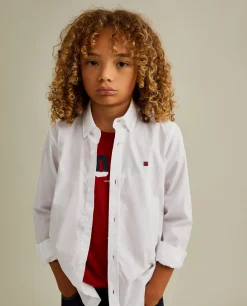 Camisa slim fit em popelina|LION OF PORCHES Best Sale