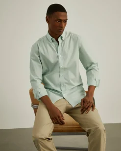 Camisa slim fit em popelina|LION OF PORCHES Shop