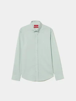 Camisa slim fit em popelina|LION OF PORCHES Shop