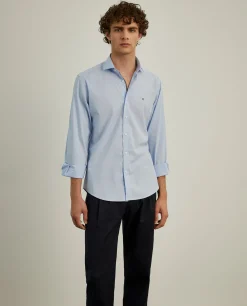 Camisa slim fit em popelina|LION OF PORCHES Flash Sale