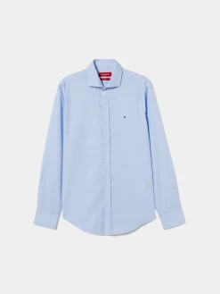 Camisa slim fit em popelina|LION OF PORCHES Flash Sale