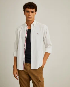 Camisa slim fit em sarja|LION OF PORCHES Best