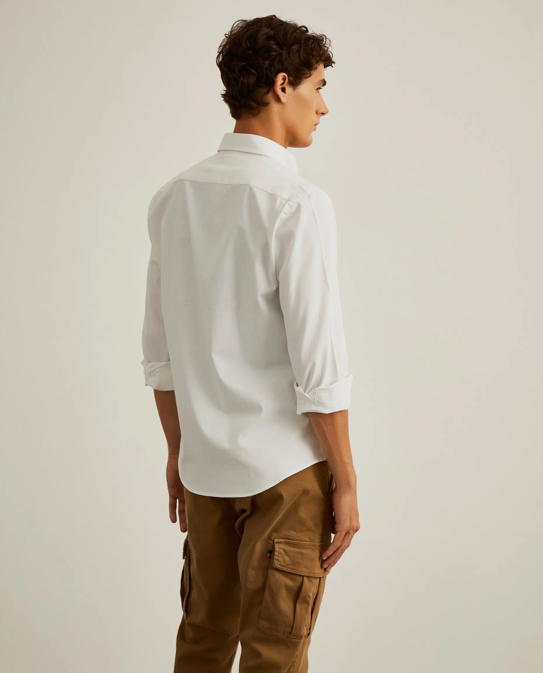 Camisa slim fit em sarja|LION OF PORCHES Best