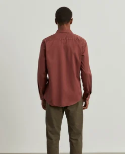 Camisa slim fit em sarjinha|LION OF PORCHES Flash Sale
