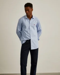 Camisa slim fit em tecido oxford|LION OF PORCHES Sale