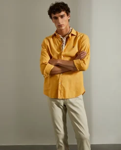 Camisa slim fit em tecido popelina|LION OF PORCHES Discount