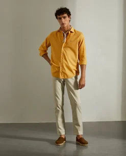 Camisa slim fit em tecido popelina|LION OF PORCHES Discount