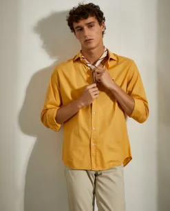 Camisa slim fit em tecido popelina|LION OF PORCHES Discount