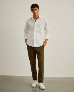 Camisa slim fit em tecido oxford|LION OF PORCHES Best
