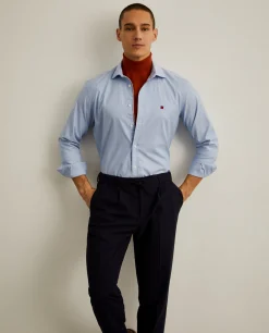 Camisa Slim Fit em tecido oxford|LION OF PORCHES Best Sale