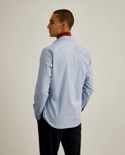 Camisa Slim Fit em tecido oxford|LION OF PORCHES Best Sale