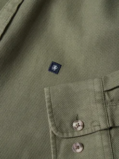 Camisa slim fit garment dye|LION OF PORCHES Online