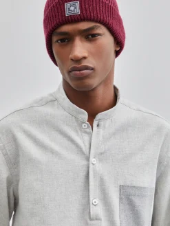 Camisa slim fit gola mao|LION OF PORCHES Best Sale