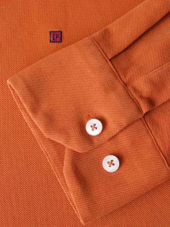 Camisa slim fit piqué|LION OF PORCHES Sale
