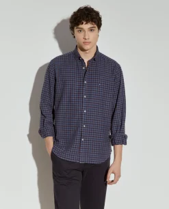 Camisa slim fit quadrados|LION OF PORCHES New