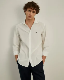 Camisa slim fit seersucker|LION OF PORCHES Cheap