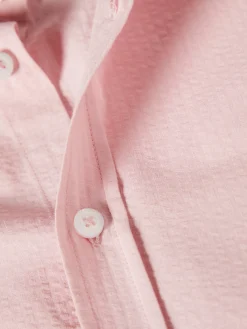 Camisa slim fit seersucker|LION OF PORCHES Best Sale