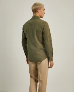 Camisa slim fit seersucker|LION OF PORCHES Fashion