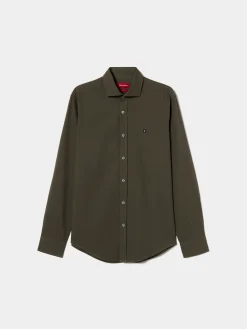 Camisa slim fit seersucker|LION OF PORCHES Fashion