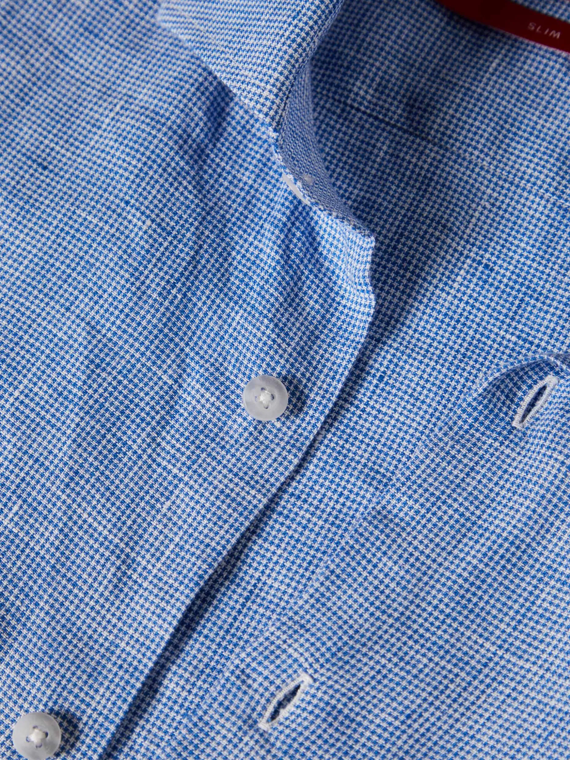 Camisa xadrez de linho slim fit|LION OF PORCHES Sale