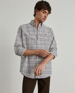 Camisa xadrez regular fit|LION OF PORCHES Best Sale