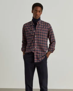 Camisa xadrez regular fit|LION OF PORCHES Sale