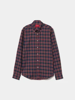 Camisa xadrez regular fit|LION OF PORCHES Sale