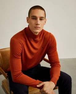 Camisola 100% lã merino com gola alta|LION OF PORCHES Online
