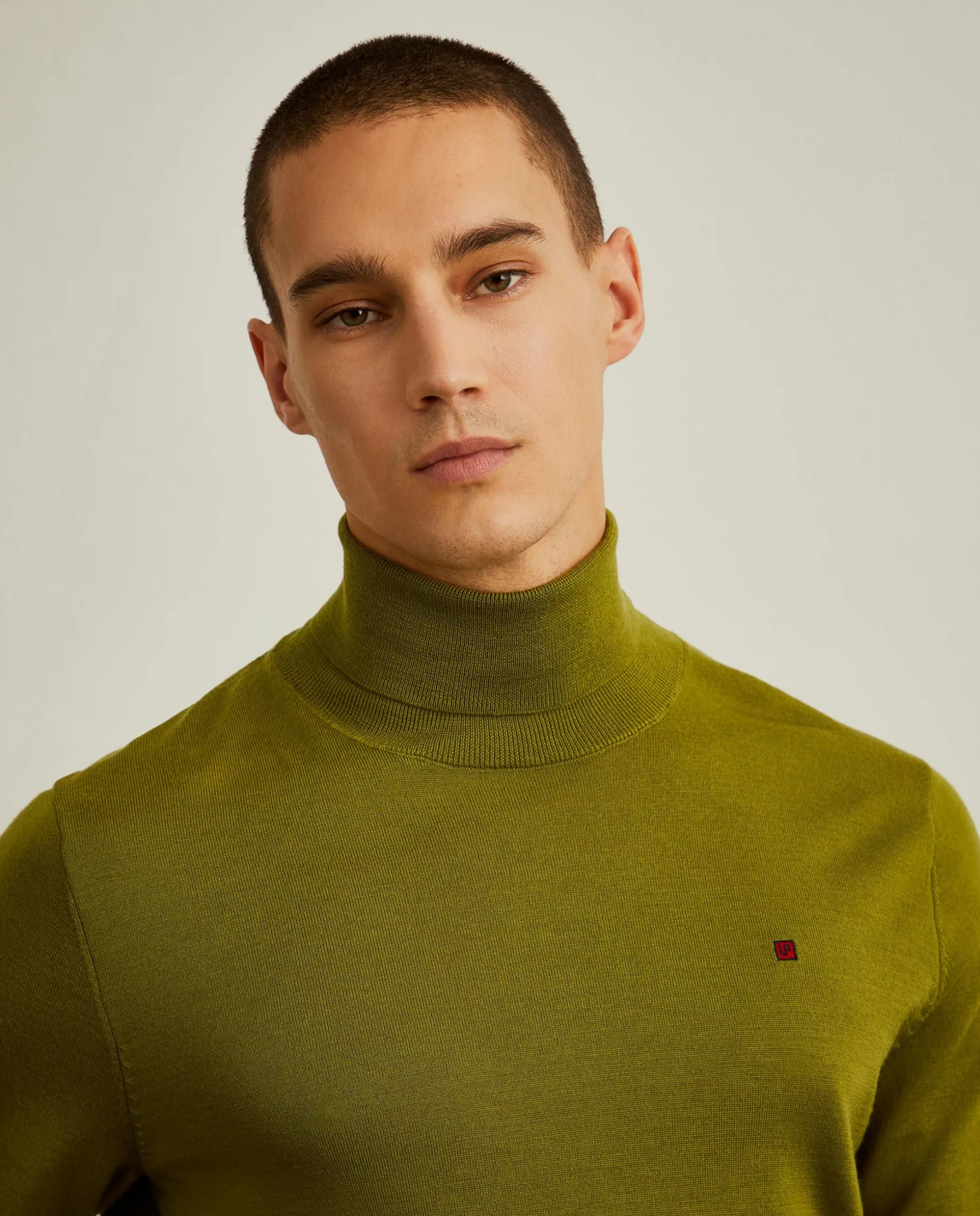 Camisola 100% lã merino com gola alta|LION OF PORCHES Cheap
