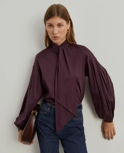 Camisola bordeaux com manga abalonada|LION OF PORCHES Hot