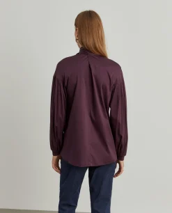 Camisola bordeaux com manga abalonada|LION OF PORCHES Hot