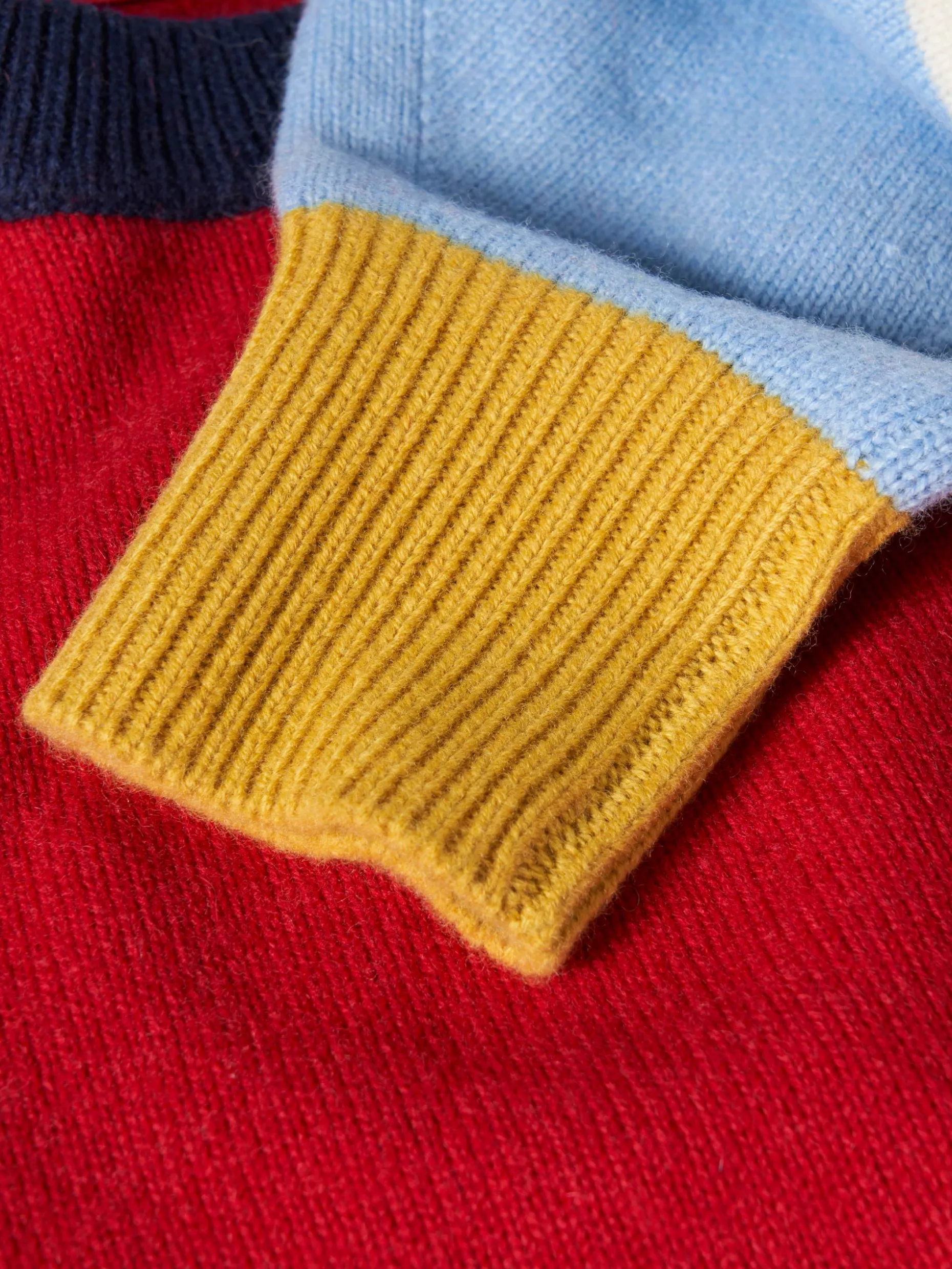 Camisola color block em lã merino e caxemira|LION OF PORCHES Discount