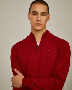 Camisola com fecho em algodão e caxemira|LION OF PORCHES Discount