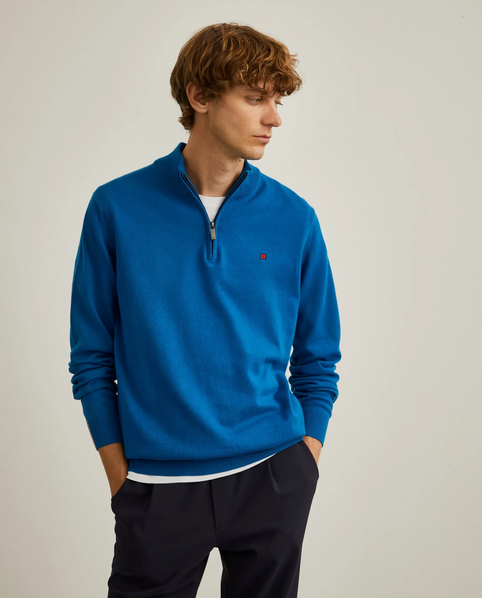 Camisola com fecho em algodão e caxemira|LION OF PORCHES Hot