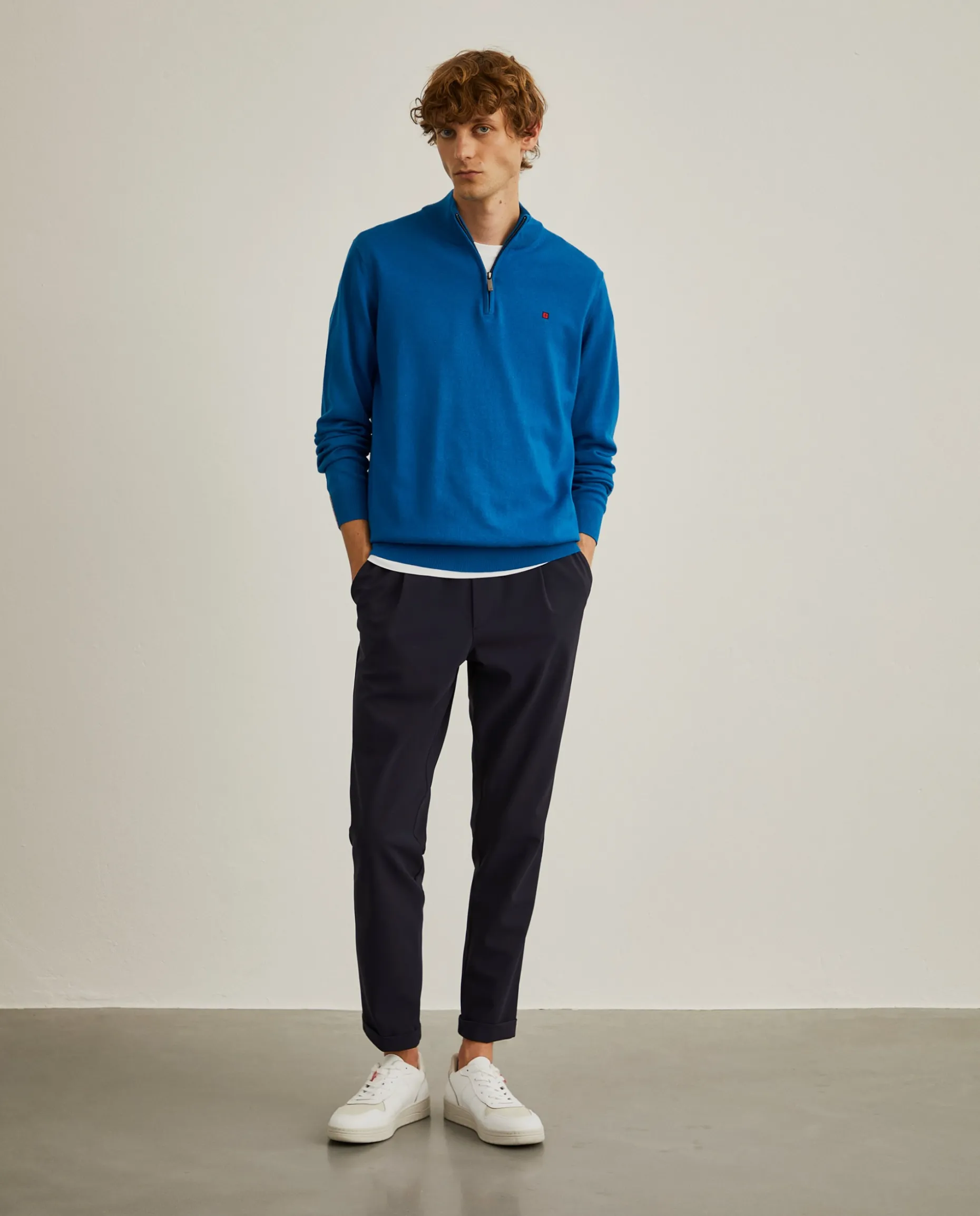 Camisola com fecho em algodão e caxemira|LION OF PORCHES Hot