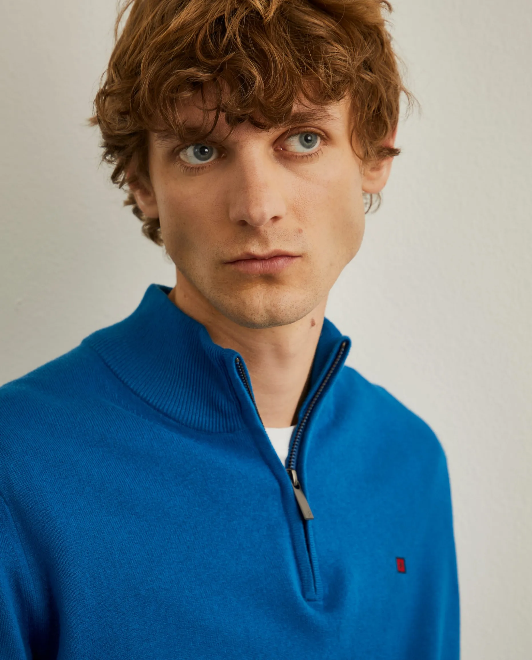 Camisola com fecho em algodão e caxemira|LION OF PORCHES Hot