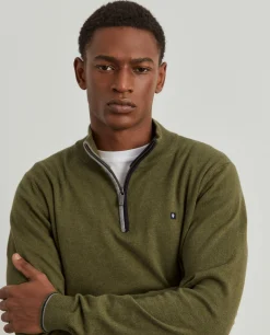 Camisola com fecho em algodão e caxemira|LION OF PORCHES Clearance