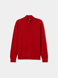 Camisola de lã com fecho|LION OF PORCHES Best Sale
